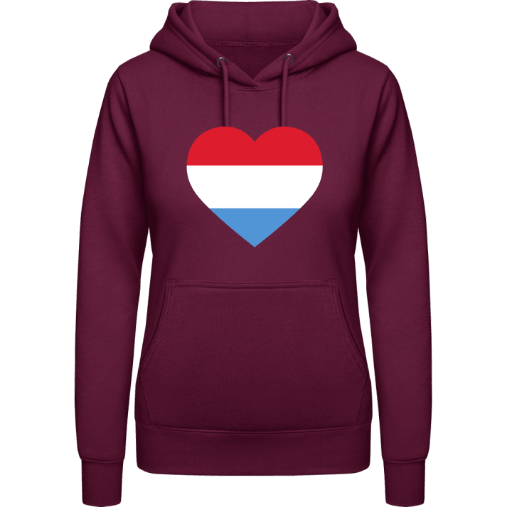 Netherlands Heart Flag Sudadera con capucha para mujer contain pic