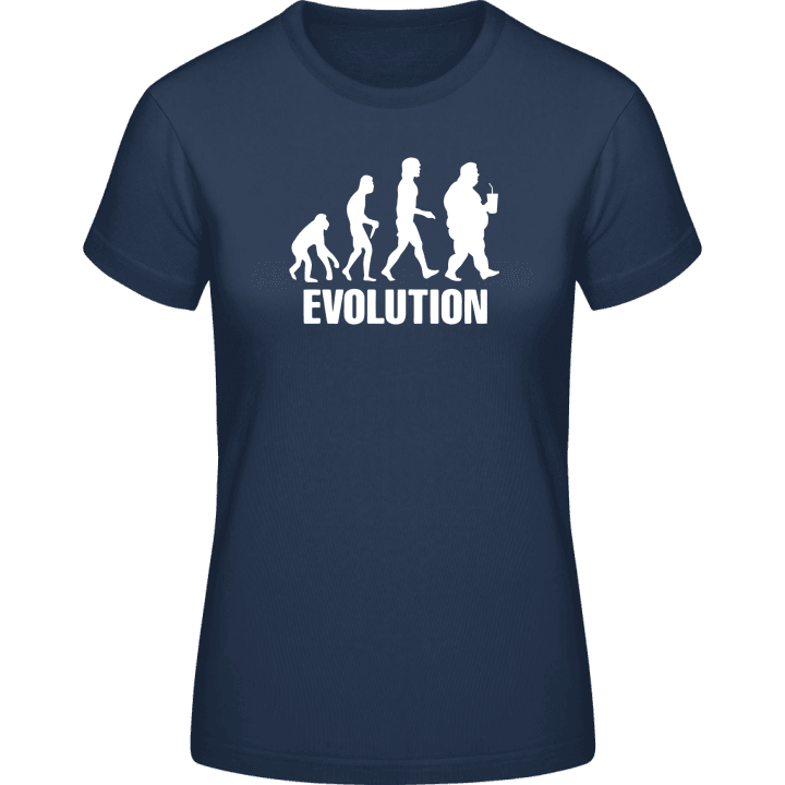 Man Evolution T-skjorte for kvinner contain pic