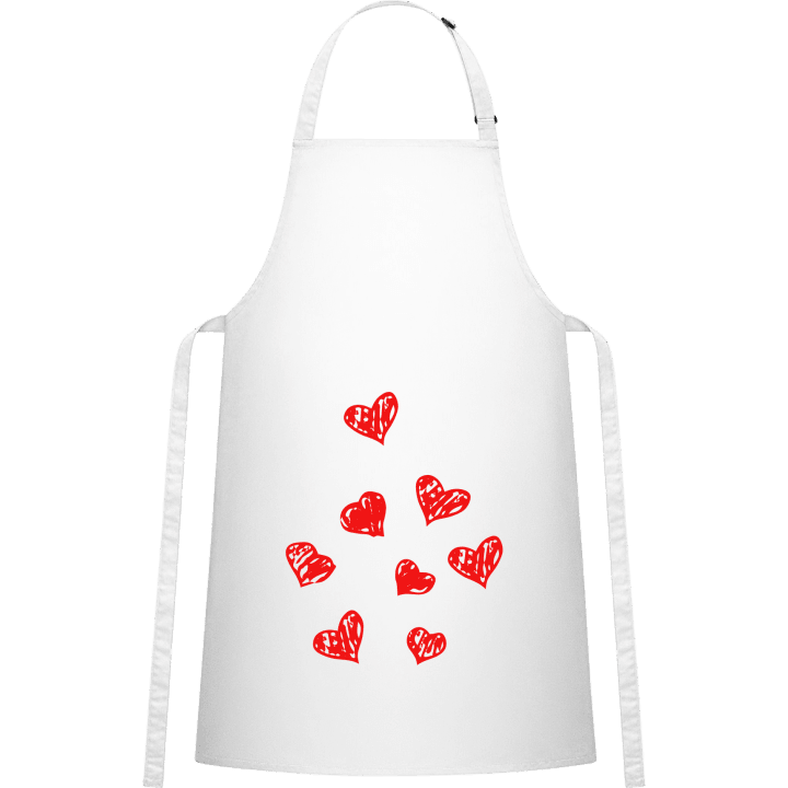 Hearts Drawing Delantal de cocina contain pic