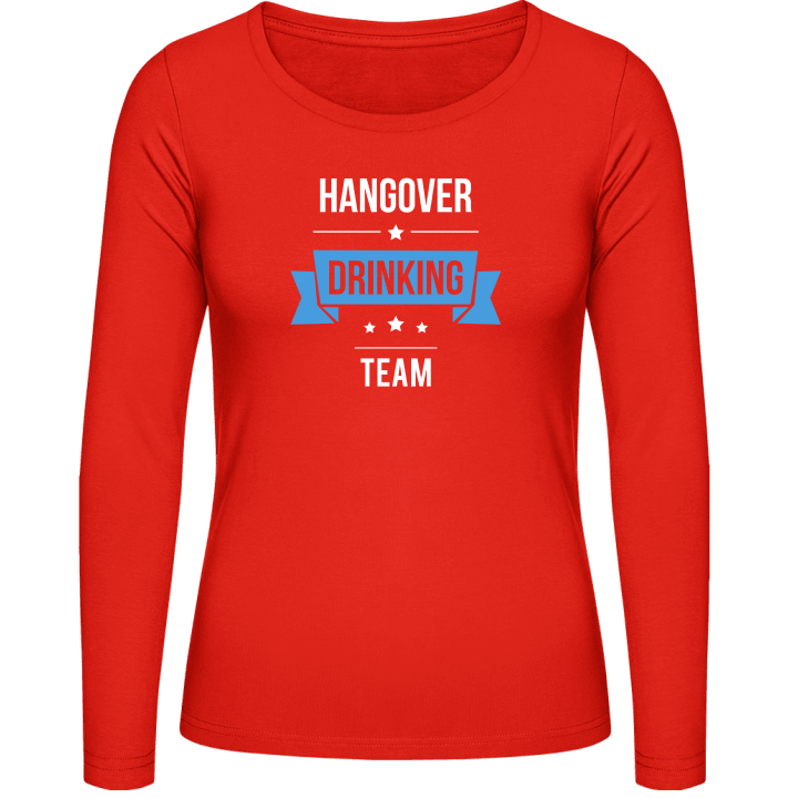Hangover Drinking Team Langermet skjorte for kvinner contain pic