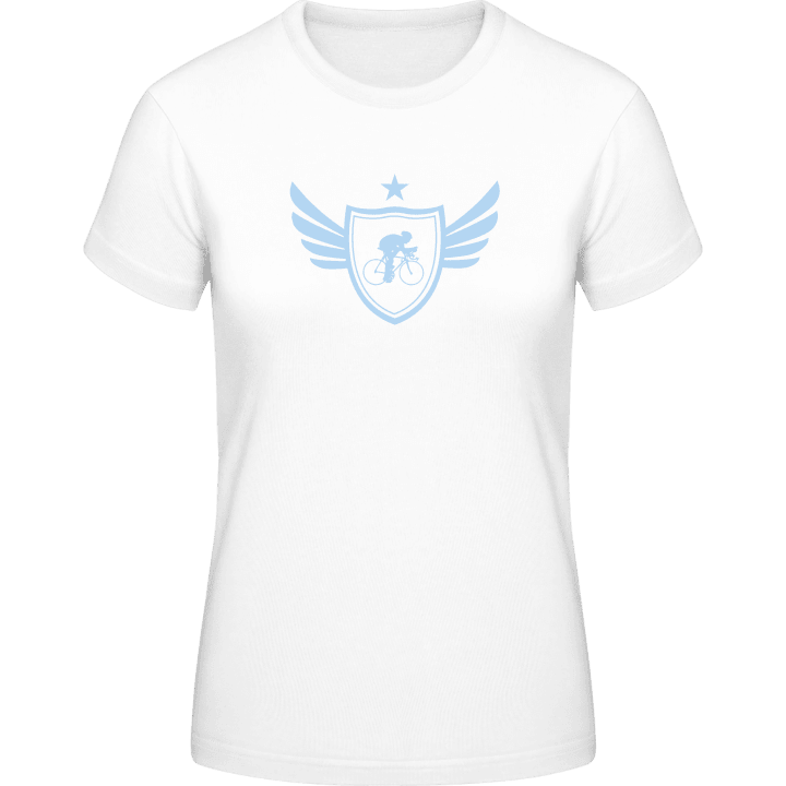 Cyclist Winged T-shirt för kvinnor contain pic