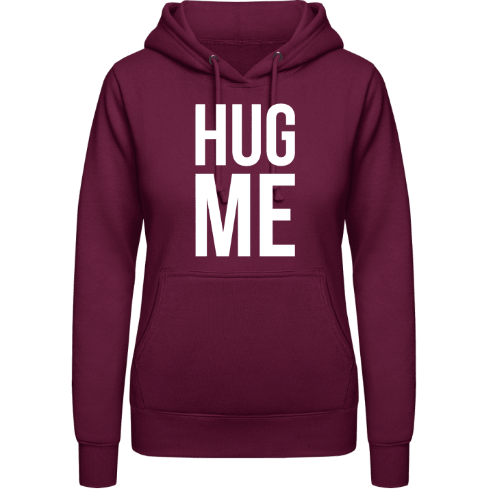 Hug Me Typo Felpa con cappuccio da donna contain pic