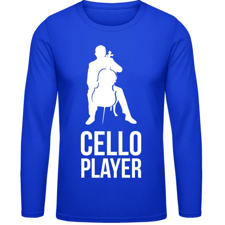 Cello Player Silhouette T-shirt à manches longues contain pic