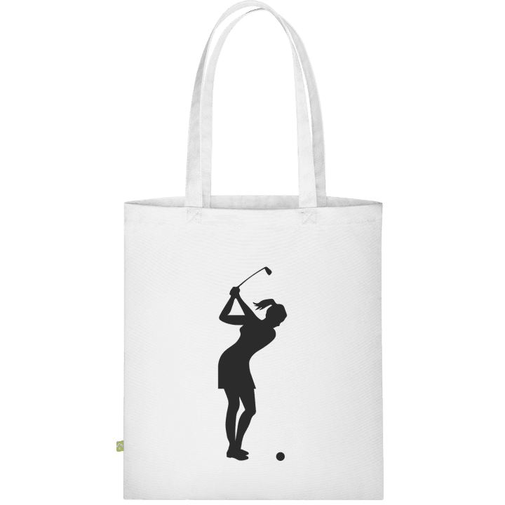 Golfing Woman Borsa in tessuto contain pic