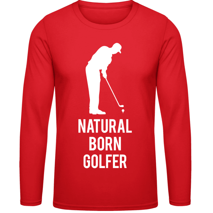 Natural Born Golfer Långärmad skjorta contain pic