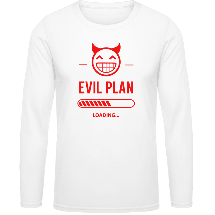 Evil Plan Loading T-shirt à manches longues contain pic