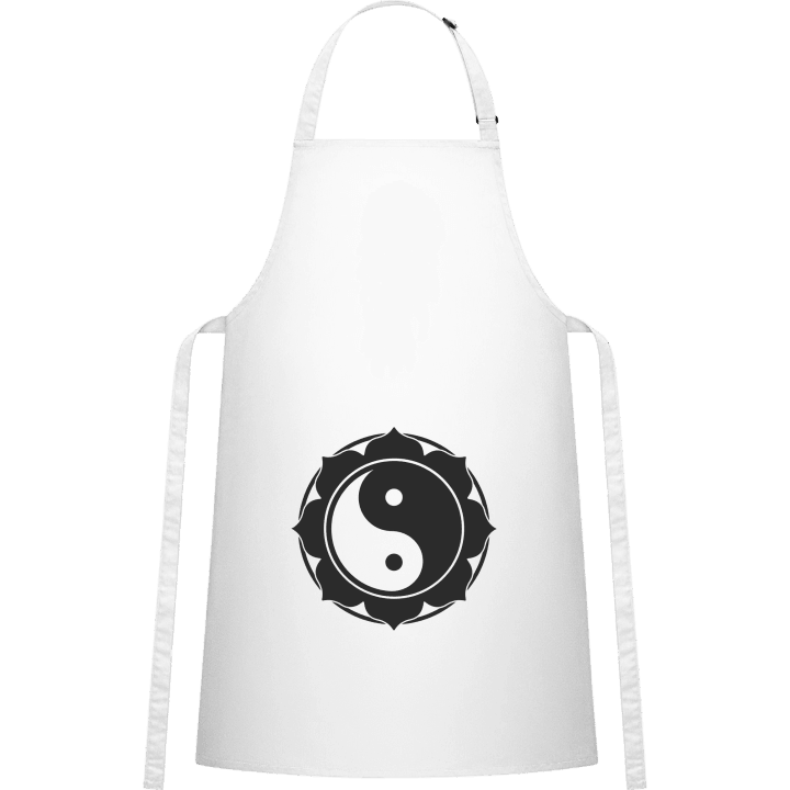 Yin And Yang Flower Kitchen Apron contain pic