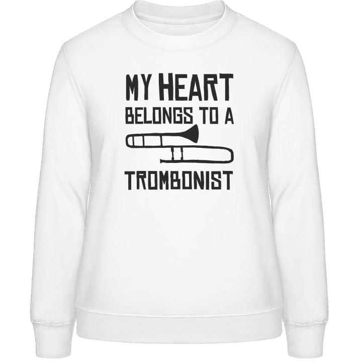 My Heart Belongs To A Trombonist Sudadera de mujer contain pic