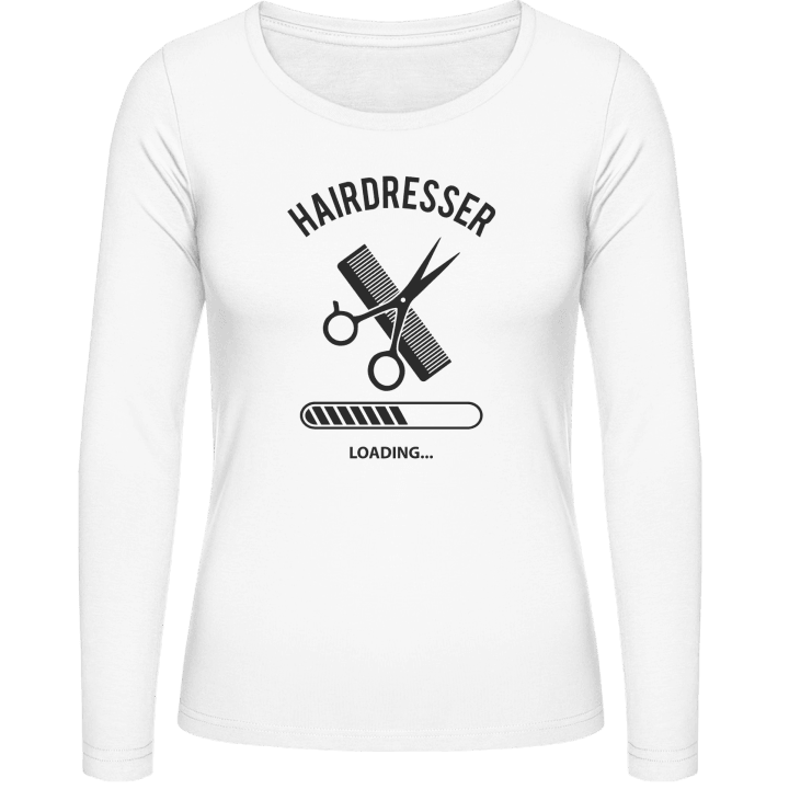 Hairdresser Loading Langermet skjorte for kvinner contain pic