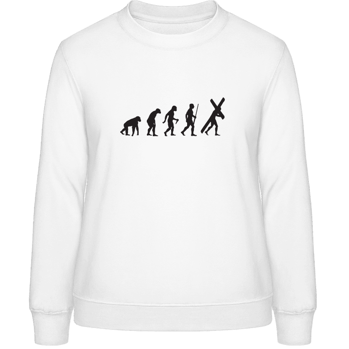 Christian Evolution Sweatshirt för kvinnor contain pic