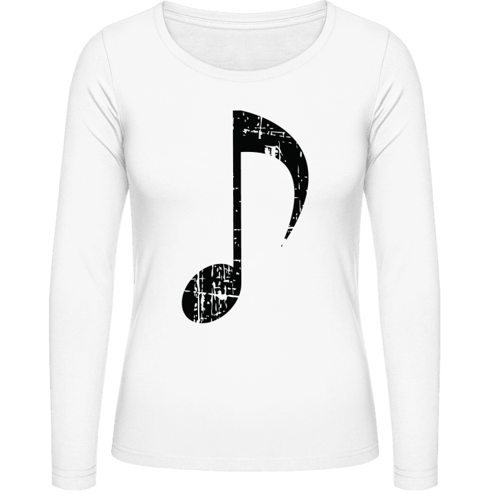 Music Note Vintage Langermet skjorte for kvinner contain pic