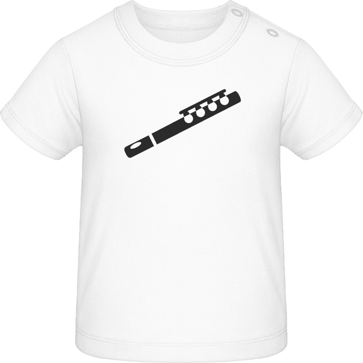 Flute Silouhette Baby T-skjorte contain pic