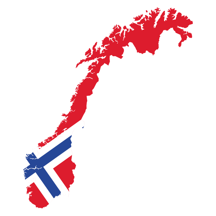 Norway Map Baby Rompertje 0 image