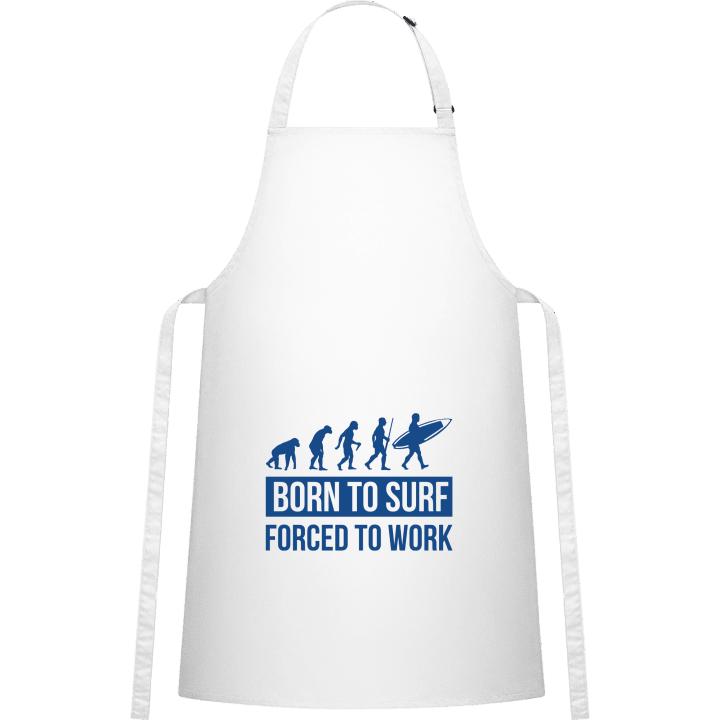 Born To Surf Forced To Work Kitchen Apron contain pic