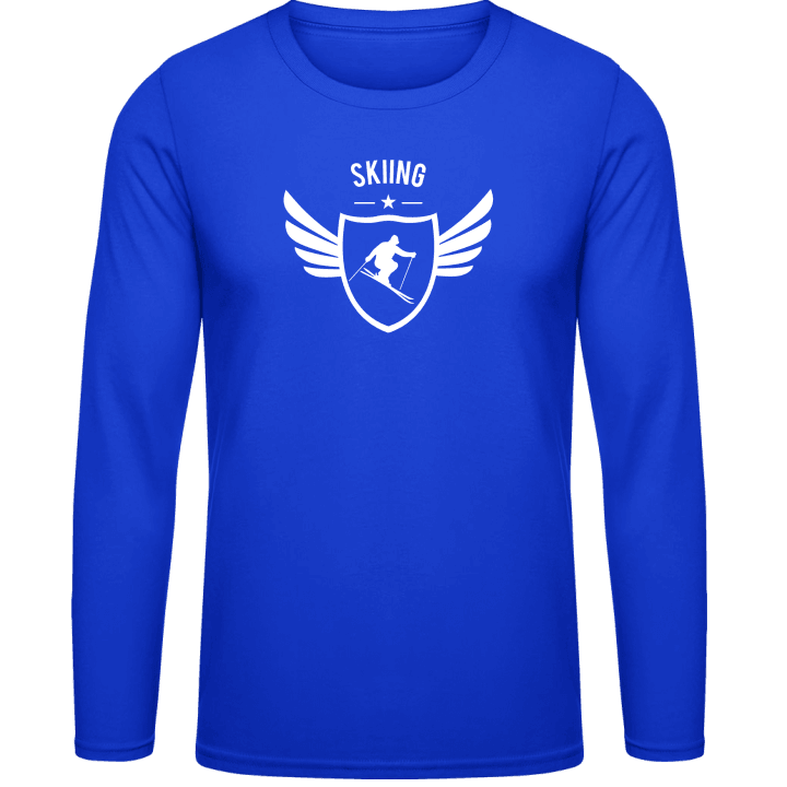 Skiing Winged T-shirt à manches longues contain pic