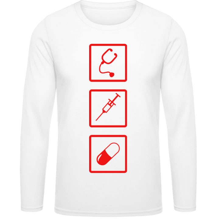 Check And Pill T-shirt à manches longues contain pic