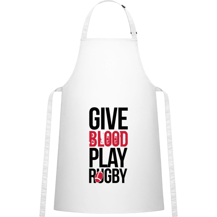 Give Blood Play Rugby Kochschürze contain pic