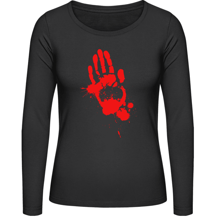 Bloody Hand Track Langermet skjorte for kvinner 0 image