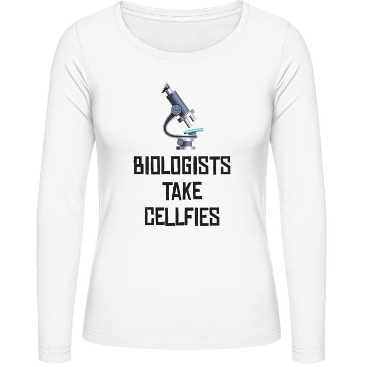 Biologists Take Cellfies T-shirt à manches longues pour femmes contain pic