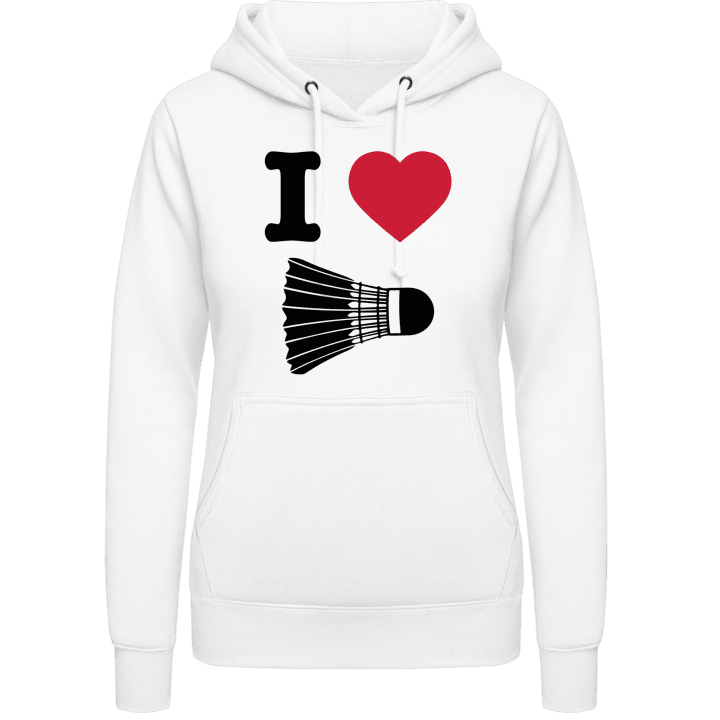 I Heart Badminton Vrouwen Hoodie contain pic