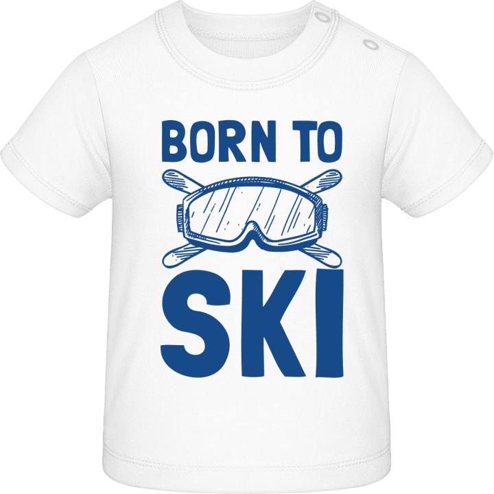 Born To Ski Logo Camiseta de bebé contain pic