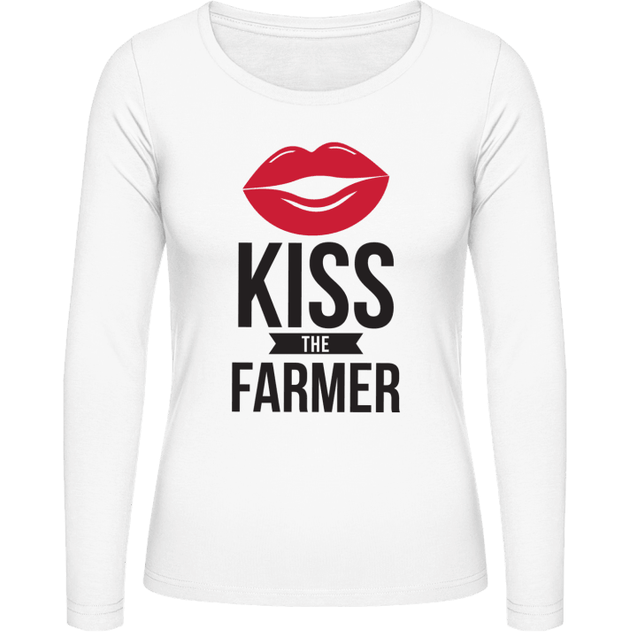 Kiss The Farmer Frauen Langarmshirt contain pic