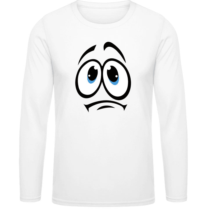 Smiley Face traurig Langarmshirt contain pic