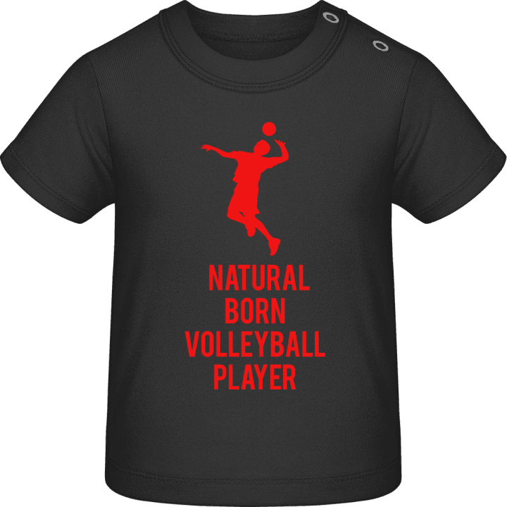 Natural Born Volleyball Player Camiseta de bebé contain pic