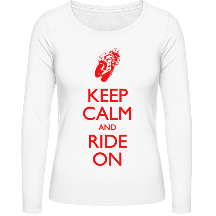 Ride On Superbike Langermet skjorte for kvinner contain pic