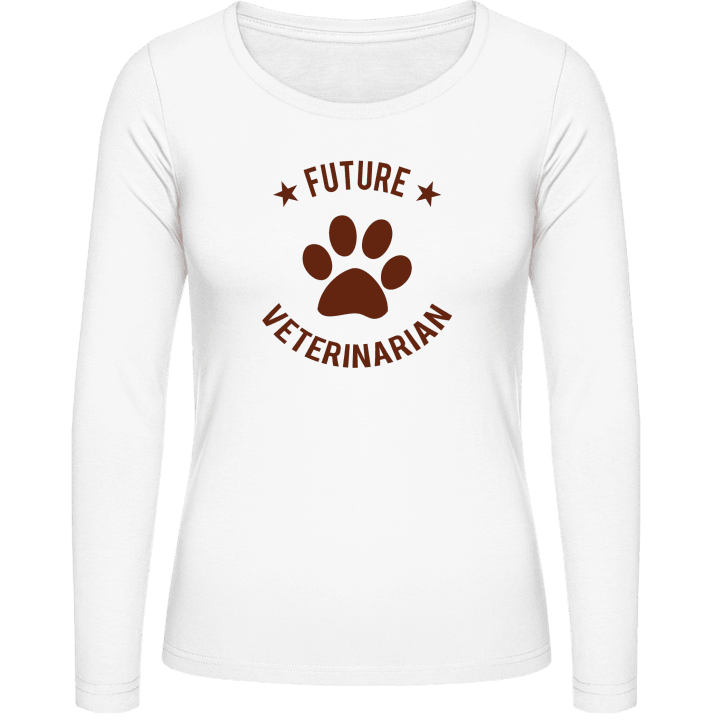 Future Veterinarian Langermet skjorte for kvinner contain pic