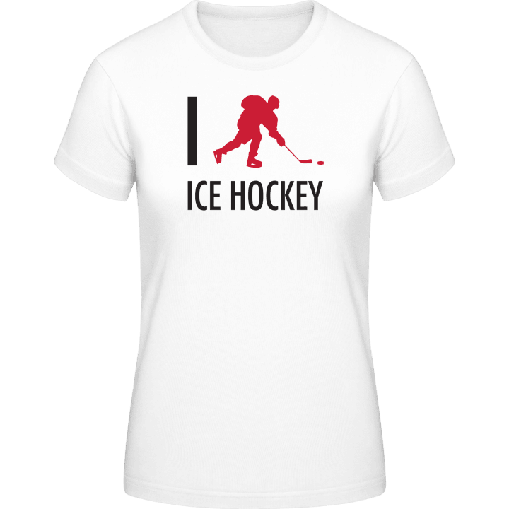 I Love Ice Hockey T-shirt för kvinnor 0 image