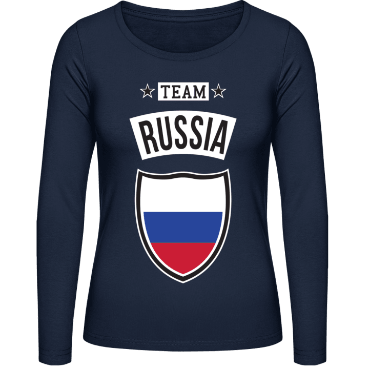 Team Russia Langermet skjorte for kvinner contain pic
