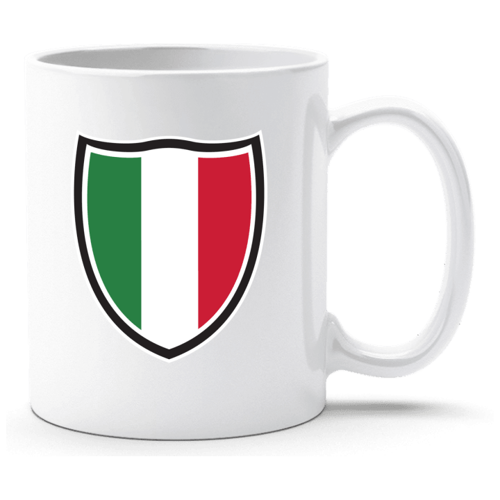 Italy Shield Flag Taza contain pic