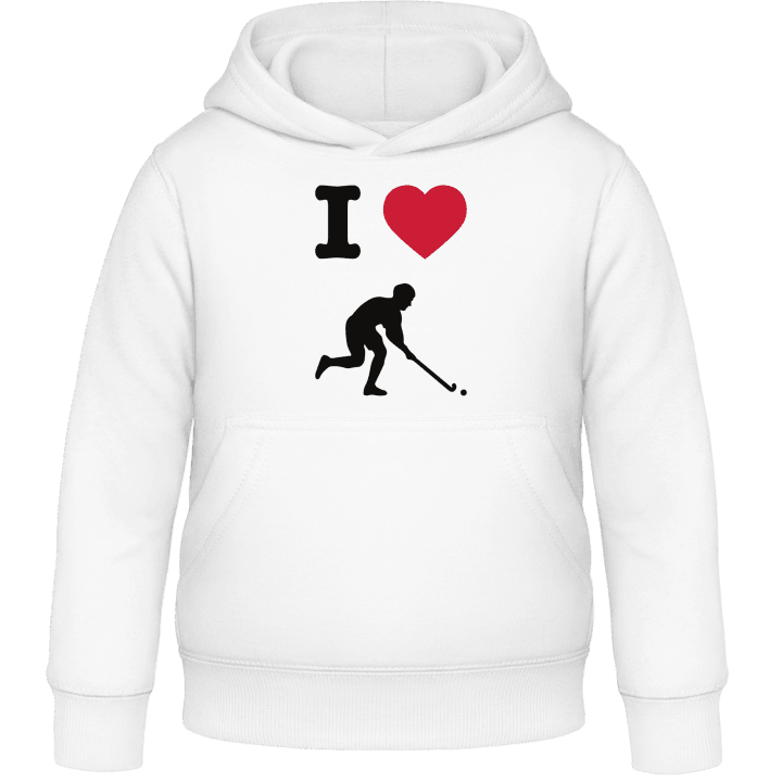 I Heart Field Hockey Logo Kids Hoodie contain pic