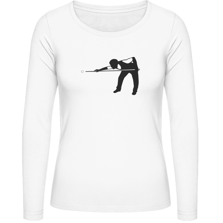 Snooker Player Vrouwen Lange Mouw Shirt contain pic