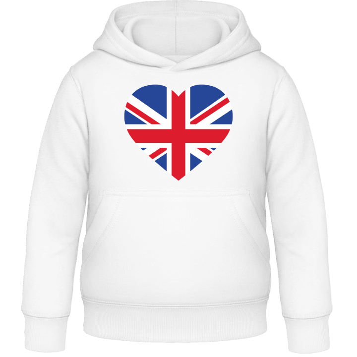 Great Britain Heart Flag Sweat à capuche pour enfants contain pic
