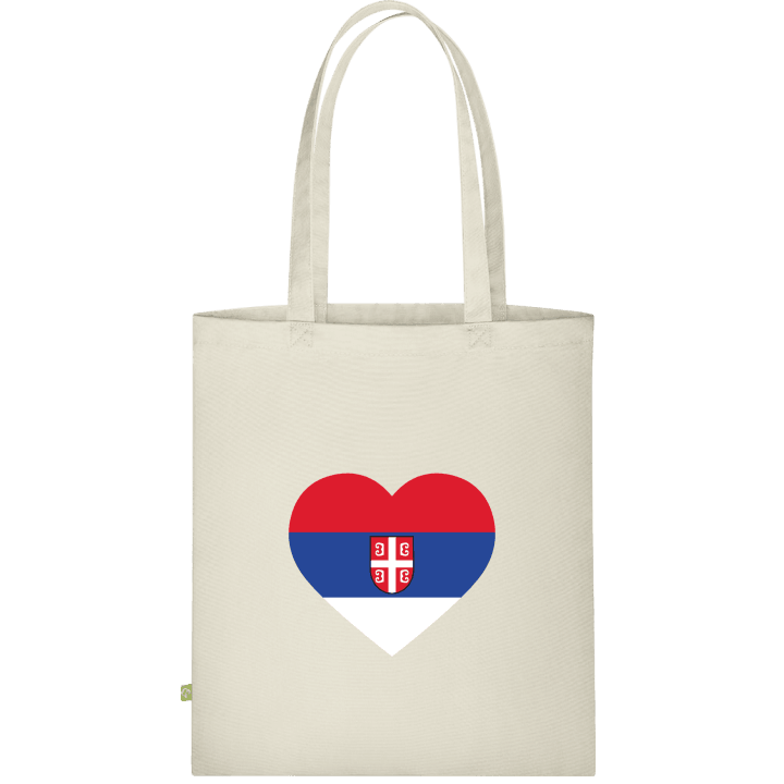 Serbia Heart Flag Stoffen tas contain pic
