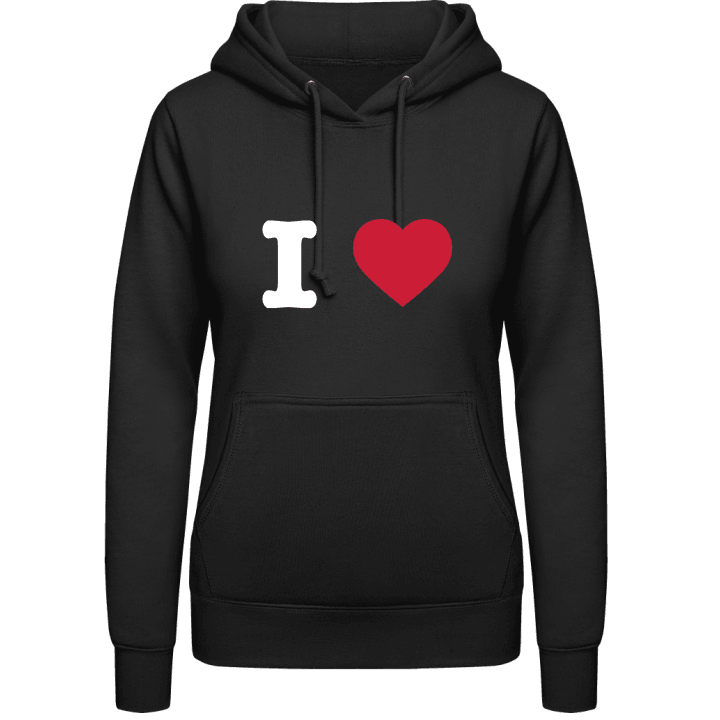 I heart Vrouwen Hoodie contain pic