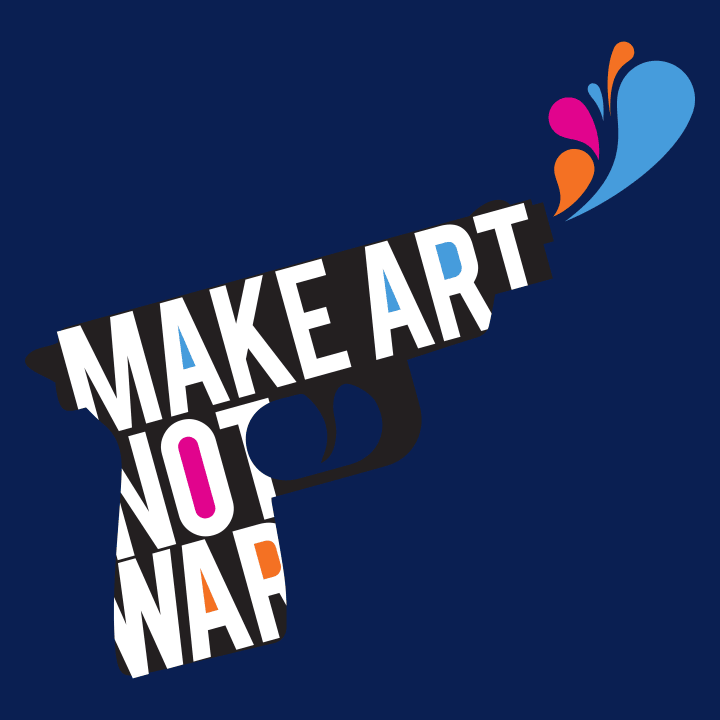 Make Art Not War Hoodie för kvinnor 0 image