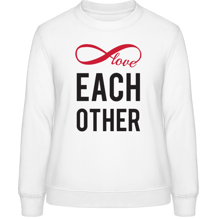 Love Each Other Sweatshirt för kvinnor contain pic