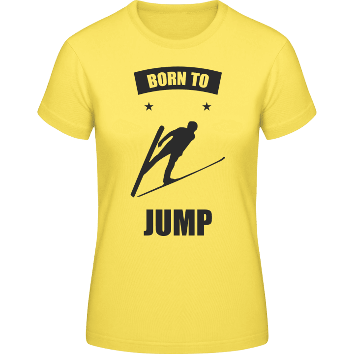 Born To Jump T-skjorte for kvinner contain pic