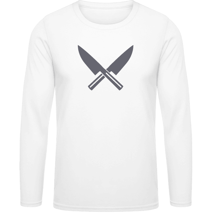 Crossed Knifes T-shirt à manches longues contain pic
