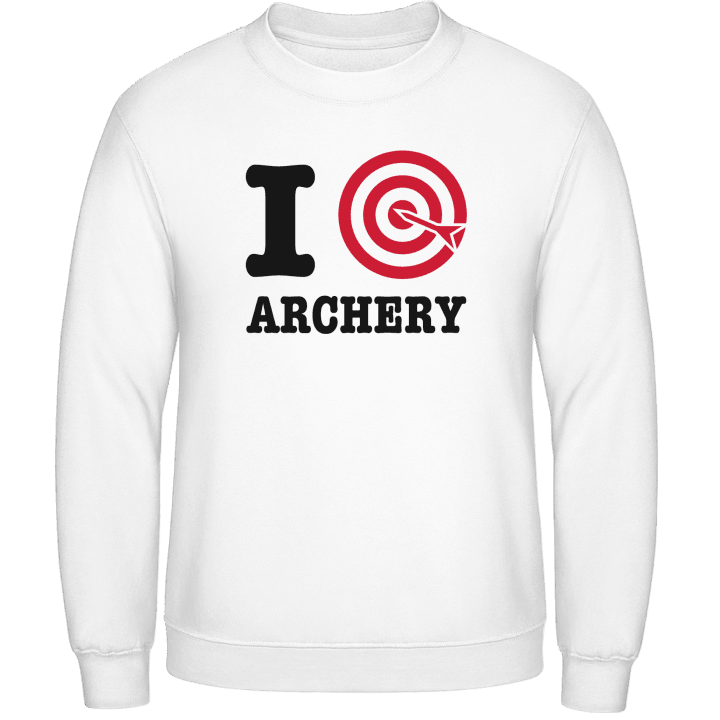 I Love Archery Target Sweatshirt contain pic