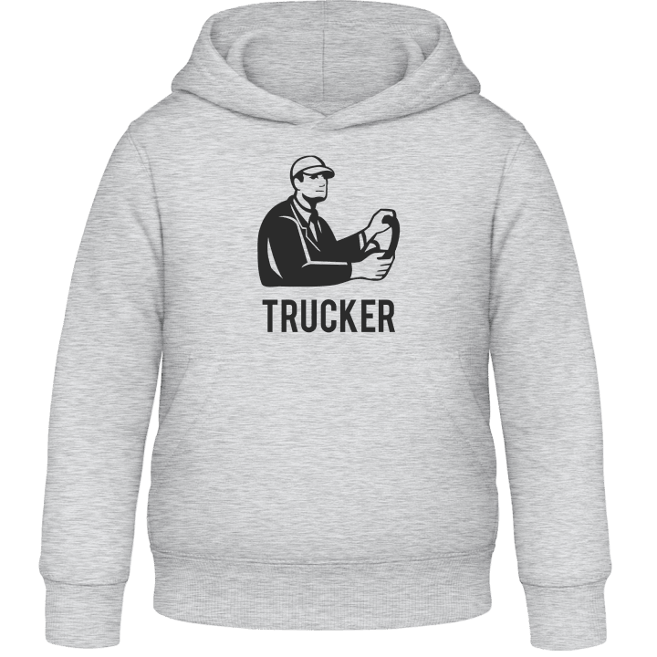 Trucker Driving Sudadera para niños contain pic