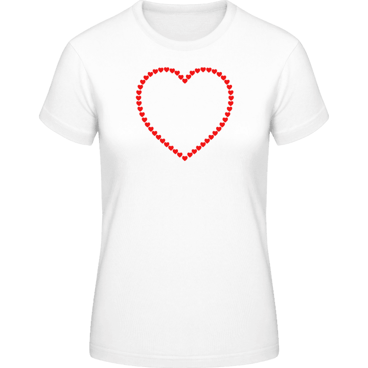 Hearts Outline Vrouwen T-shirt 0 image