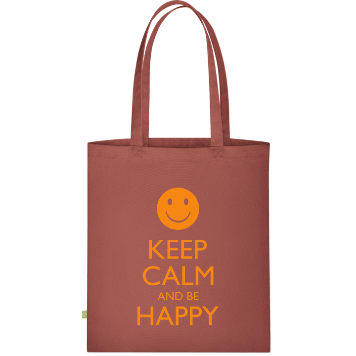 Keep Calm And Be Happy Väska av tyg contain pic