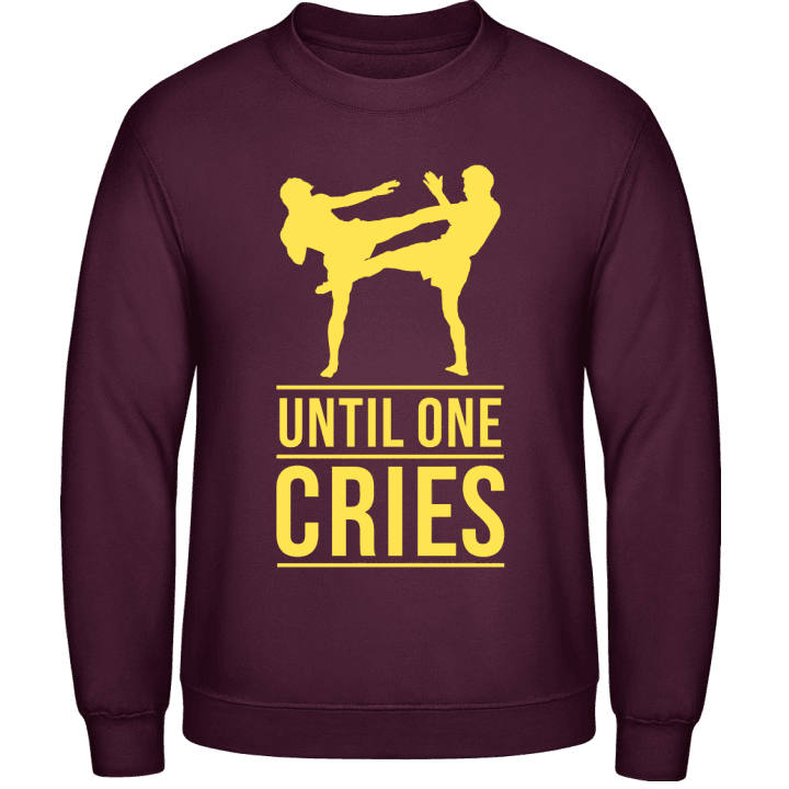 Until One Cries Kickboxing Sweatshirt contain pic