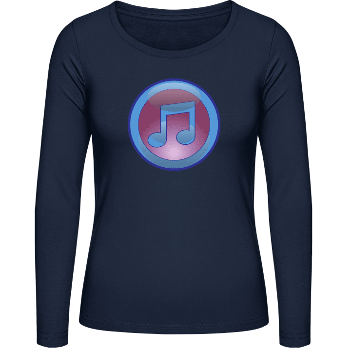 Music Superhero Logo Langermet skjorte for kvinner contain pic