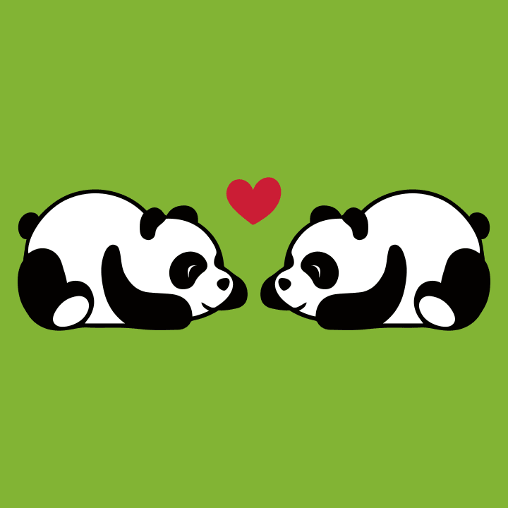 Cute Little Sleeping Pandas In Love T-Shirt 0 image