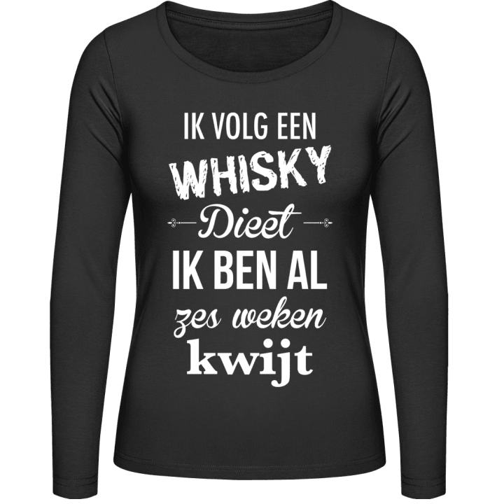 Ik Volg Een Whisky Diet T-shirt à manches longues pour femmes 0 image